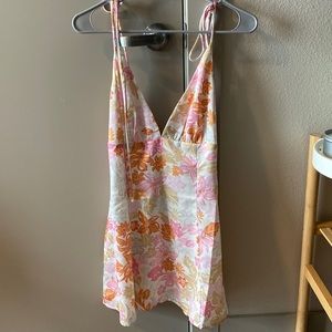 Showpo Floral Satin-like Dress